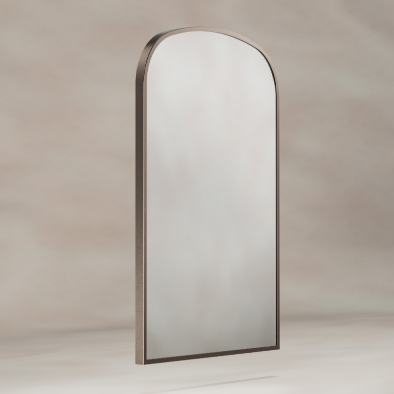 Origins Living Delphine Overmantel Arch Mirror 60x90cm - Brushed Bronze DEL-00R069-BZ