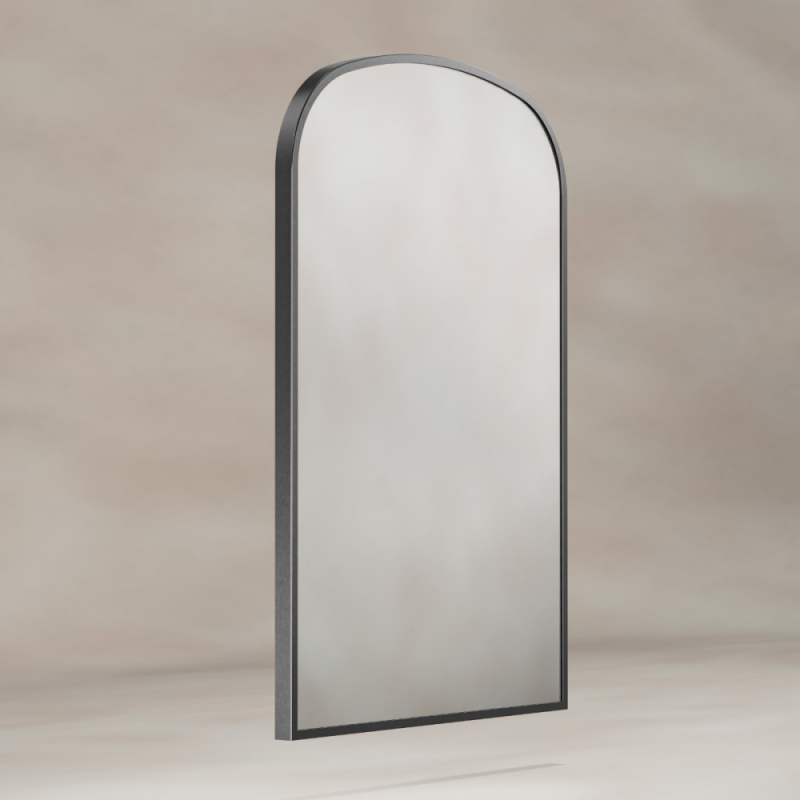 Origins Living Delphine Overmantel Arch Mirror 60x90cm - Gunmetal DEL-00R069-GM
