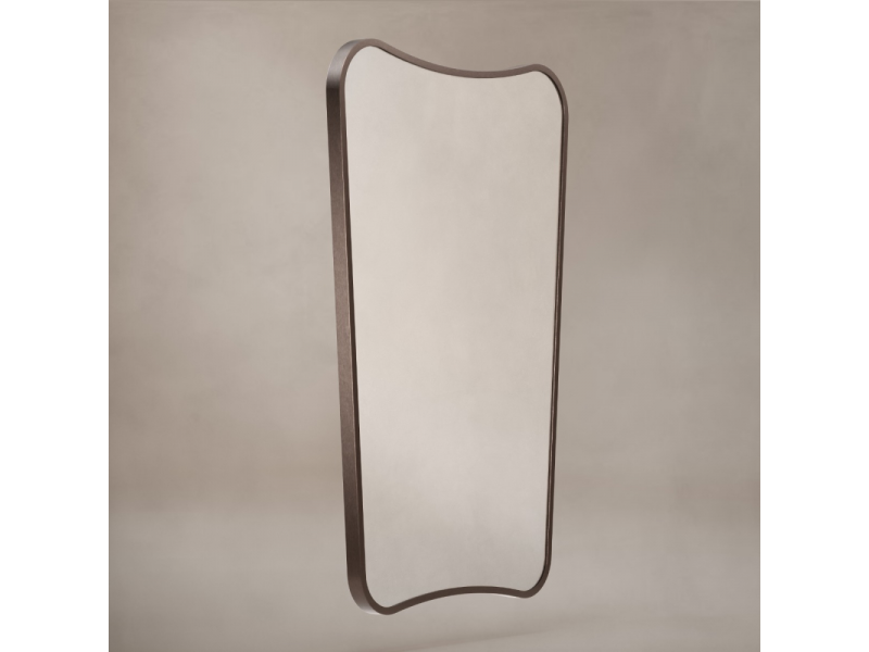 Origins Living Delphine Curve Mirror 60x90cm - Brushed Bronze DEL-001069-BZ