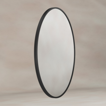 Origins Living Delphine Oval Mirror 55x80cm - Black DEL-00V558-BK Bathroom Accessory