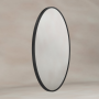 Origins Living Delphine Oval Mirror 55x80cm - Black DEL-00V558-BK Bathroom Accessory