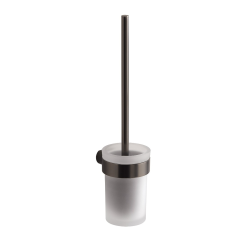 Origins Living Pirenei WC Brush Set Wall Mounted - Gunmetal PI33/03-81 Origins Living Pirenei WC Brush Set Wall Mounted - Gunmetal PI33/03-81