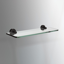 Origins Living Tecno Project Glass Shelf 50cm - Black 172719 Origins Living Tecno Project Glass Shelf 50cm - Black 172719