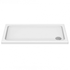 Kudos K Stone Slip-Resistant Shower Trays Rectangular Shower Trays 900 x 700mm - Corner Waste - White Slip-Resistant