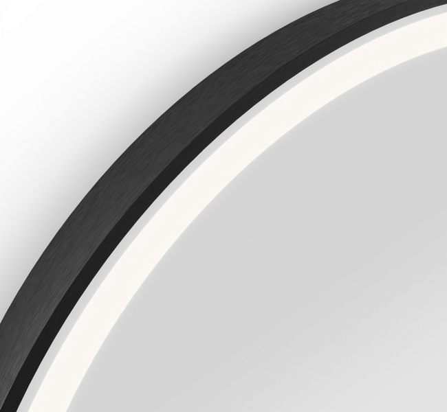 Origins living Lomax Light Bathroom Mirrors LML-01R051-BK Origins Living Lomax Light Arch Mirror 50 Black - 50x100cm LML-01R051-BK