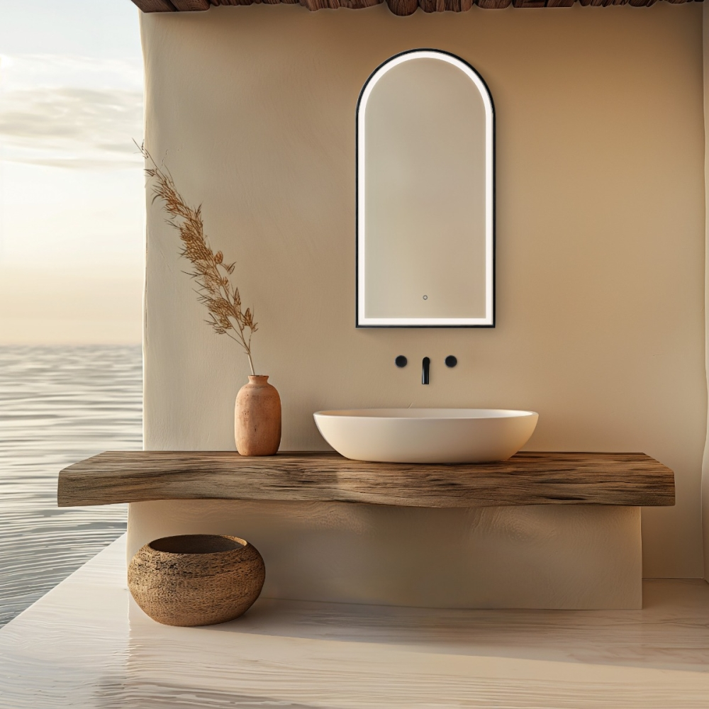 Origins Living Lomax Light Arch Mirror 40 Black - 40x80cm LML-01R048-BK Origins living Lomax Light Bathroom Mirrors LML-01R048-BK Origins Living Lomax Light Arch Mirror 40 Black - 40x80cm LML-01R048-BK