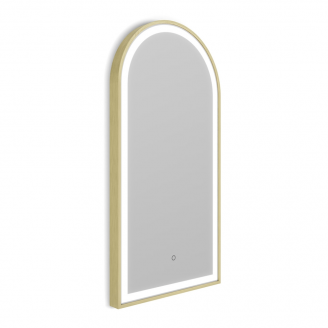 Origins Living Lomax Light Arch Mirror 50 Brushed Brass - 50x100cm LML-01R051-BB from Ebzone