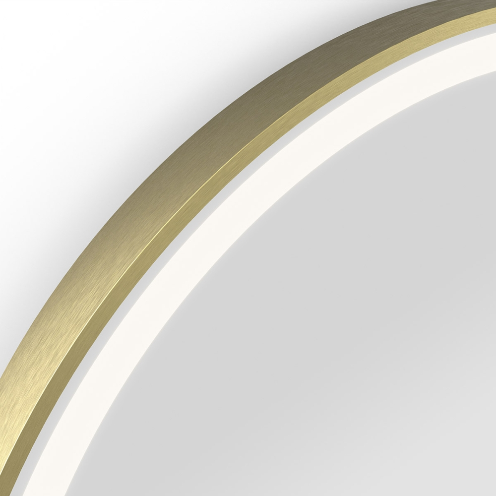 Origins living Lomax Light Bathroom Mirrors LML-01R048-BB Origins Living Lomax Light Arch Mirror 40 Brushed Brass - 40x80cm LML-01R048-BB