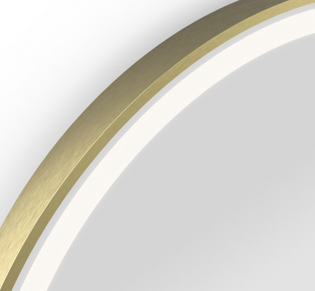 Origins living Lomax Light Bathroom Mirrors LML-01R048-BB Origins Living Lomax Light Arch Mirror 40 Brushed Brass - 40x80cm LML-01R048-BB