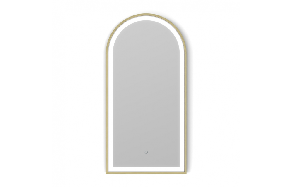 Origins Living Lomax Light Arch Mirror 50 Brushed Brass - 50x100cm LML-01R051-BB