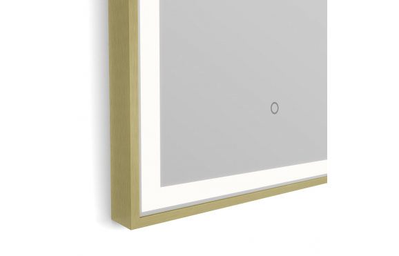 Origins living Lomax Light Bathroom Mirrors LML-01R048-BB Origins Living Lomax Light Arch Mirror 40 Brushed Brass - 40x80cm LML-01R048-BB