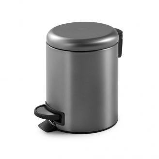 Bathroom Accessories Potty 3209-81 Origins Living Potty Pedal Bin 3L - Gunmetal 3209-81