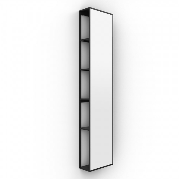 Origins Living Dockside Mirror With Open Shelving 140 Black - 30x140cm DKS-021314-BK Origins Living Dockside Mirror With Open Shelving 140 Black - 30x140cm DKS-021314-BK