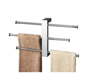 Towel Rails in Chrome 7630-13 Origins Living Bridge Towel Rail Set Wall Mounted - Chrome 7630-13