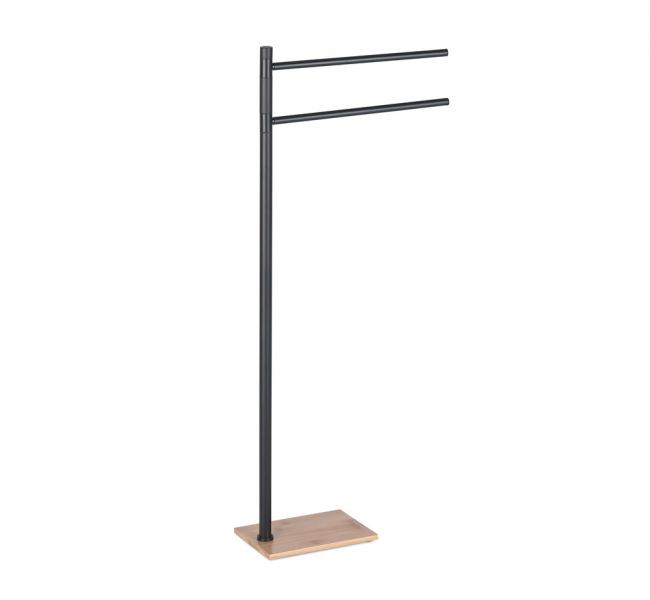Towel Stands Bathroom Accessories TR31-41 Origins Living Trilly Towel Stand - Black/Bamboo TR31-41