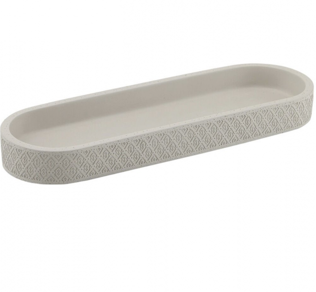 Afrodite Bathroom Accessories 4906-08 Origins Living Afrodite Tray - Warm Grey 4906-08