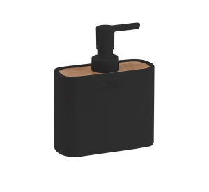 Ninfea Free-standing Bathroom Accessories 1380-14 Origins Living Ninfea Soap Dispenser - Black/Bamboo 1380-14