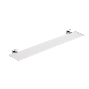 Origins Living Colorado Glass Shelf 57cm  - Chrome 6919/60-13