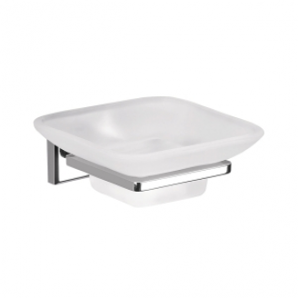 Bathroom Accessories Colorado 6911-13 Origins Living Colorado Glass Soap Dish - Chrome/Glass 6911-13
