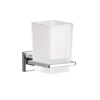 Origins Living Colorado Glass Tumbler Holder - Chrome/Glass 6910-13