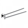 Origins Living Edera Plus Double Swing Towel Rail - Chrome EP23-13 Bathroom Wall Accessory