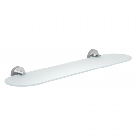 Origins Living Eros Glass Shelf 60cm - Chrome 2319/60-13