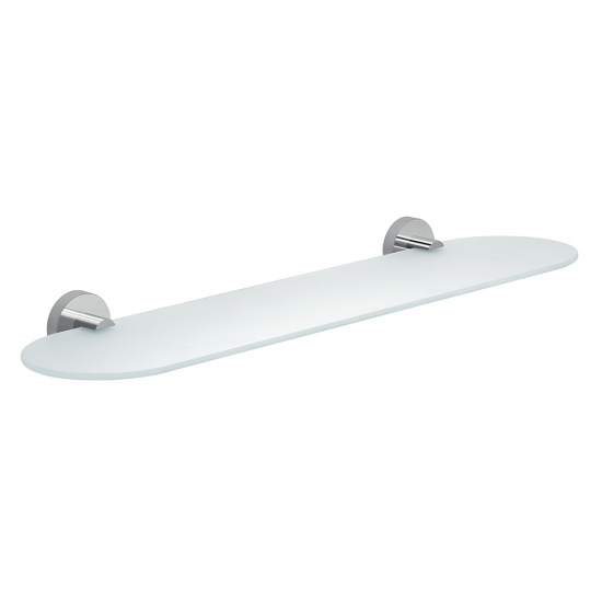 Origins Living Eros Glass Shelf 60cm - Chrome 2319/60-13