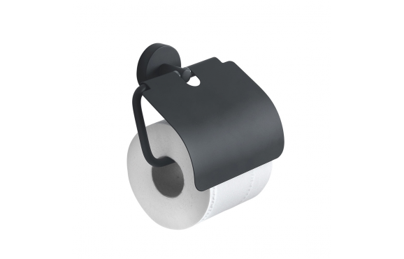 Origins Living Eros Toilet Roll Holder with Flap - Black 2325-14 Origins Living Eros Toilet Roll Holder with Flap - Black 2325-14