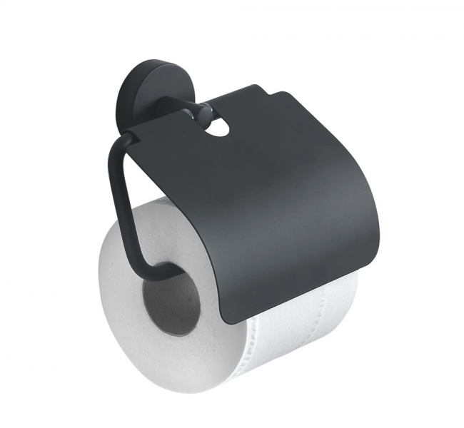 Toilet Roll Holders with Flap 2325-14 Origins Living Eros Toilet Roll Holder with Flap - Black 2325-14