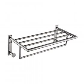 Origins Living G Pro Towel Rack with Hooks - Chrome 5035-13 Origins Living G Pro Towel Rack with Hooks - Chrome 5035-13