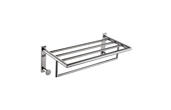 Origins Living G Pro Towel Rack with Hooks - Chrome 5035-13