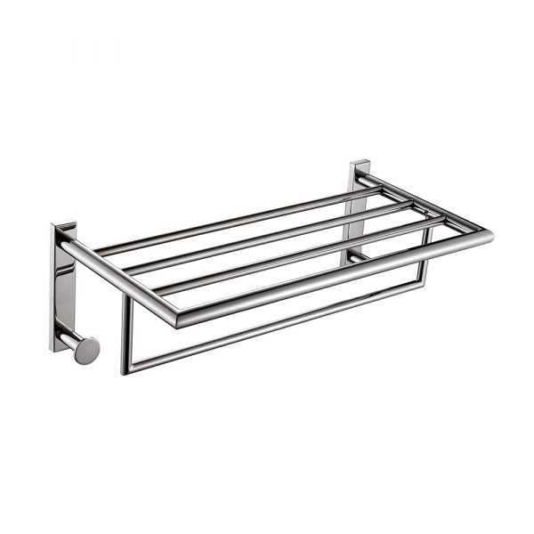 Origins Living G Pro Towel Rack with Hooks - Chrome 5035-13 Bathroom Accessory