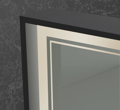 Origins Living Astoria B008363 Origins Living Astoria Mirror 75 Black - 75x90cm B008363