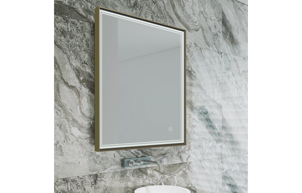 Origins Living Astoria Mirror 75 Brushed Bronze - 75x90cm B008394