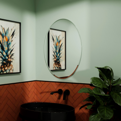 Origins Living Belvoir Oval Mirror 55 - 55x75cm BLV-00V057-00 Origins Living Belvoir Oval Mirror 55 - 55x75cm BLV-00V057-00