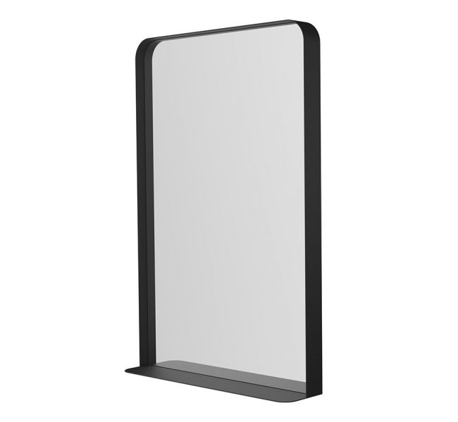 Origins Living City CTY-002057-BK Origins Living City Mirror with Shelf 50 Black - 50x75cm CTY-002057-BK
