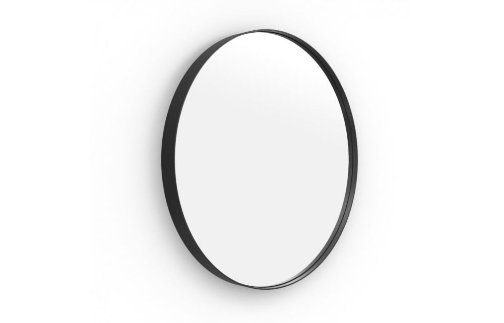 Origins Living City Round Mirror 60cm Black B375622
