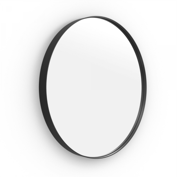 Origins Living City Round Mirror 60cm Black B375622