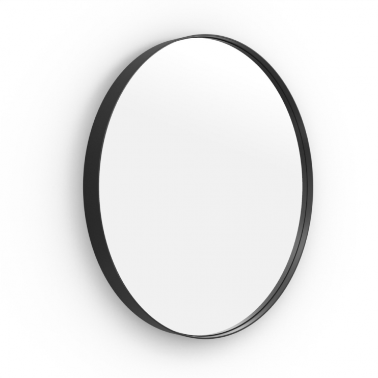 Origins Living City Round Mirror 60cm Black B375622
