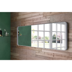 Origins Living City Rectangular Mirror 150 White - 150x50cm B375646 Origins Living City Rectangular Mirror 150 White - 150x50cm B375646