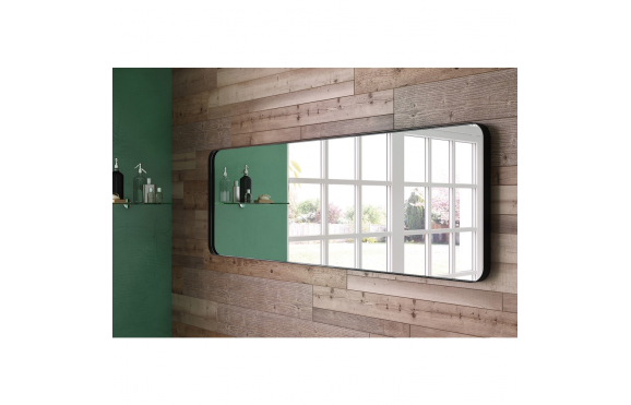 Origins Living City Rectangular Mirror 150 Black - 150x50cm B375615