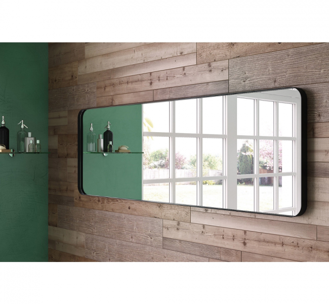 Origins Living City B375615 Origins Living City Rectangular Mirror 150 Black - 150x50cm B375615