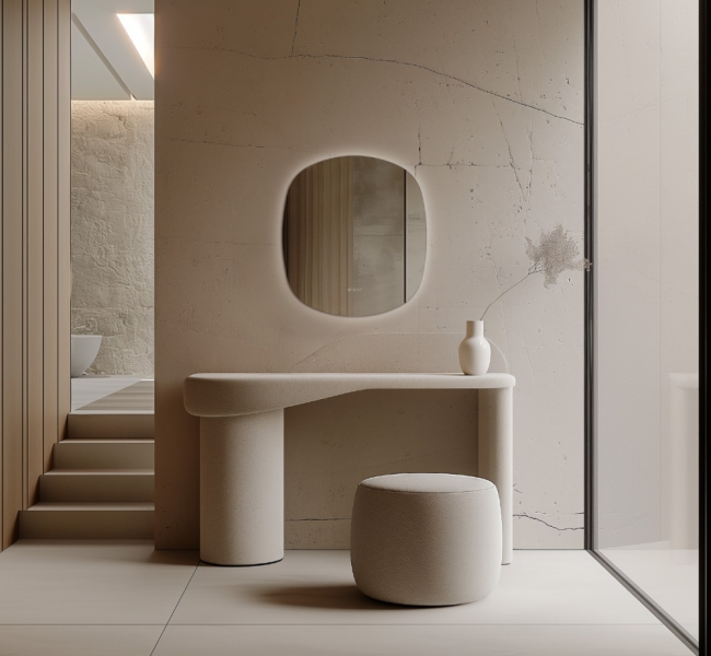 Claris Origins Living Mirrors CLR-01C778-03 Origins Living Claris Curve Oblong Mirror 70x78cm CLR-01C778-03