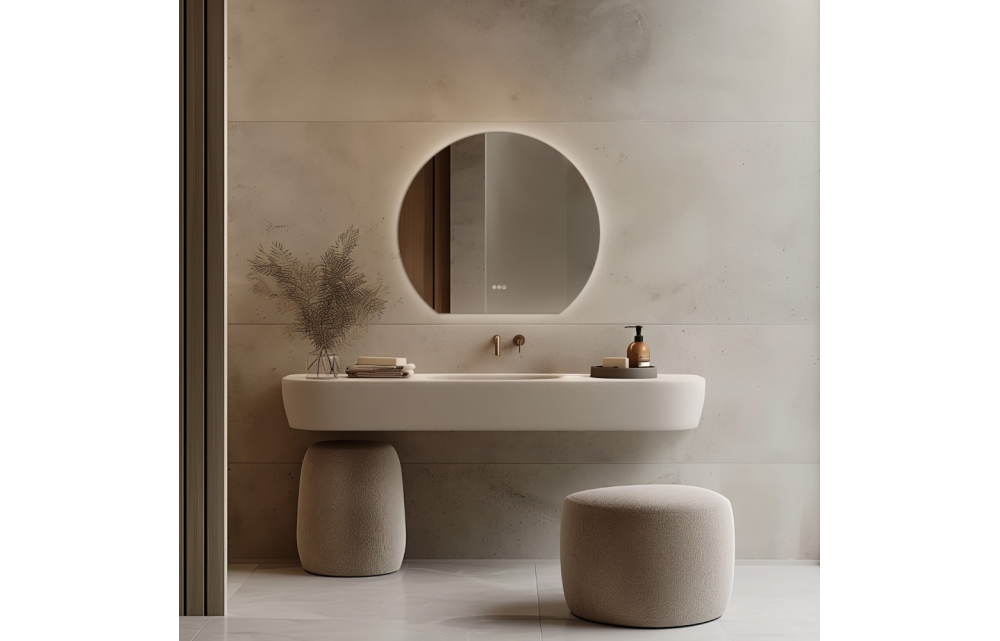 Origins Living Claris Round Cut Mirror 100cm CLR-01D109-03