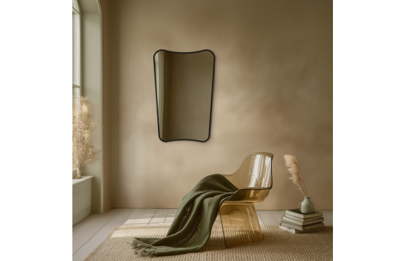 Origins Living Bathroom Mirrors Delphine DEL-001069-BK Origins Living Delphine Mirror 60 Black - 60x90cm DEL-001069-BK
