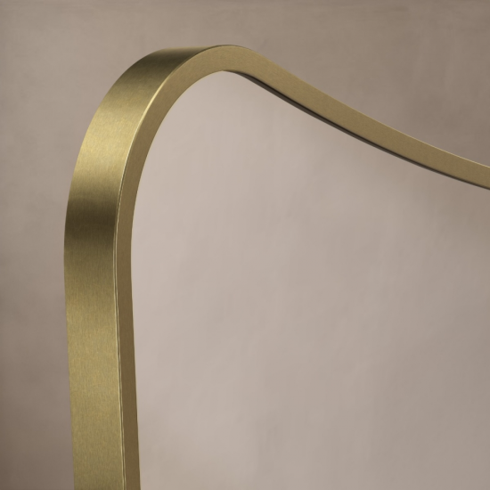 Origins Living Delphine Mirror 60 Brushed Brass - 60x90cm DEL-001069-BB Origins Living Delphine Mirror 60 Brushed Brass - 60x90cm DEL-001069-BB
