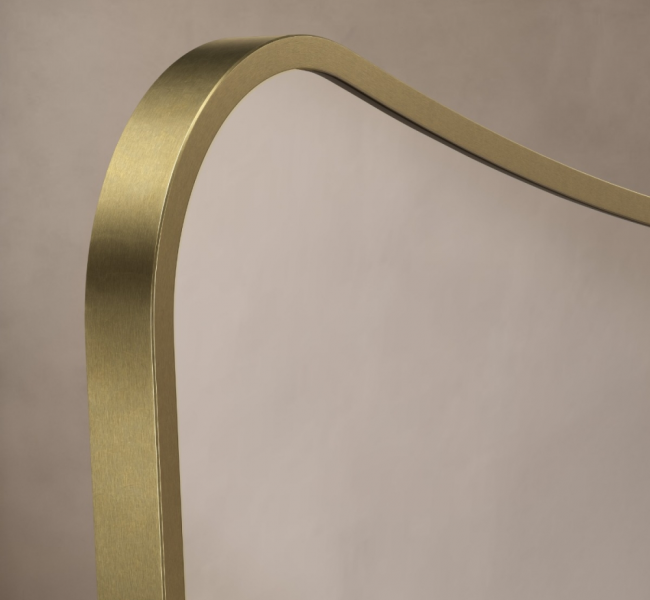 Origins Living Bathroom Mirrors Delphine DEL-001069-BB Origins Living Delphine Mirror 60 Brushed Brass - 60x90cm DEL-001069-BB