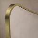 Origins Living Delphine Mirror 60 Brushed Brass - 60x90cm DEL-001069-BB