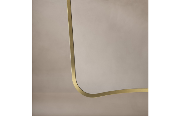 Origins Living Bathroom Mirrors Delphine DEL-001069-BB Origins Living Delphine Mirror 60 Brushed Brass - 60x90cm DEL-001069-BB
