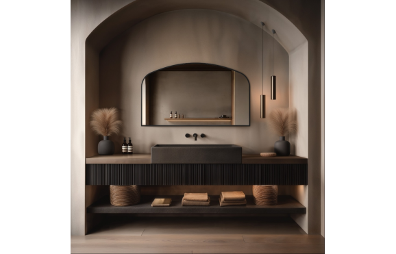 Origins Living Delphine Mirror 120 Black - 120x70cm DEL-001127-BK Origins Living Bathroom Mirrors Delphine DEL-001127-BK Origins Living Delphine Mirror 120 Black - 120x70cm DEL-001127-BK